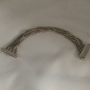 Sterling Silver 5 Strand Chain Bracelet.